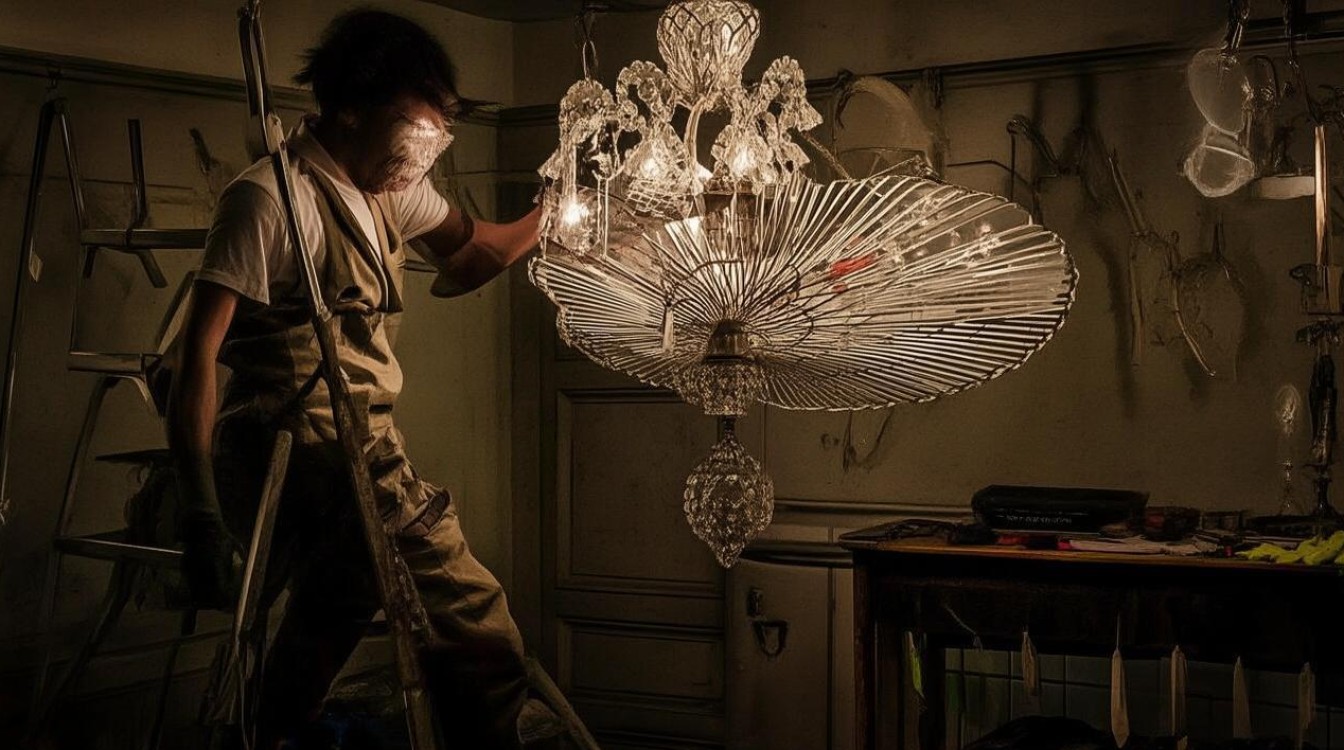 吊灯上的风扇坏了怎么修