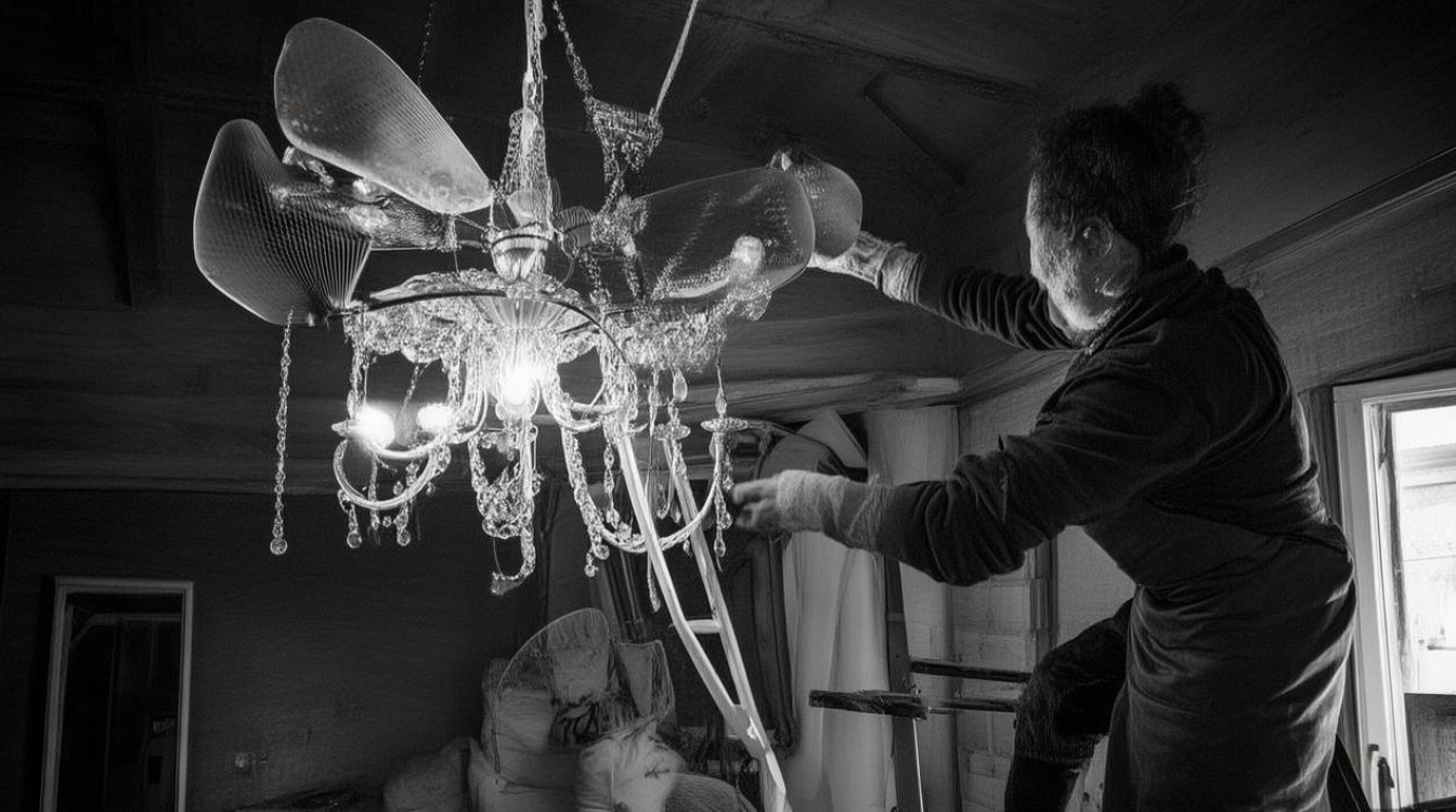 吊灯上的风扇坏了怎么修