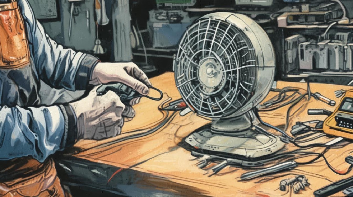 手动风扇头不转了怎么修