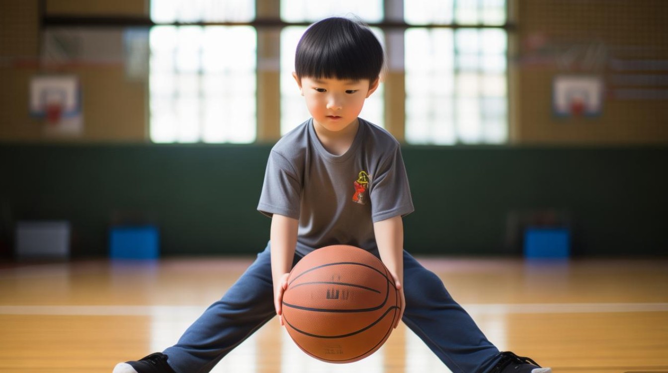 小孩怎么学习胯下运球