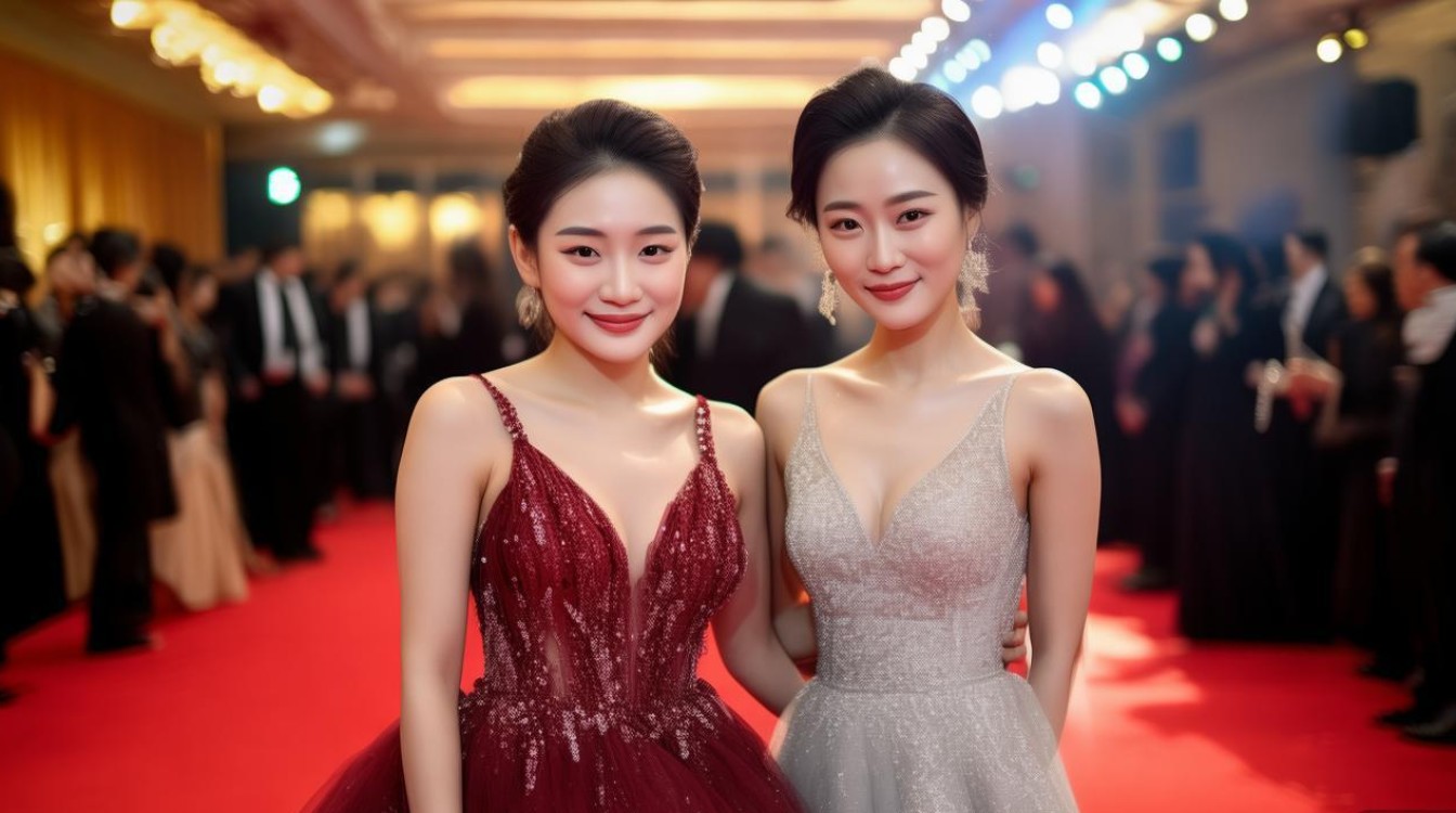 关晓彤陈都灵金鸡奖红毯同框