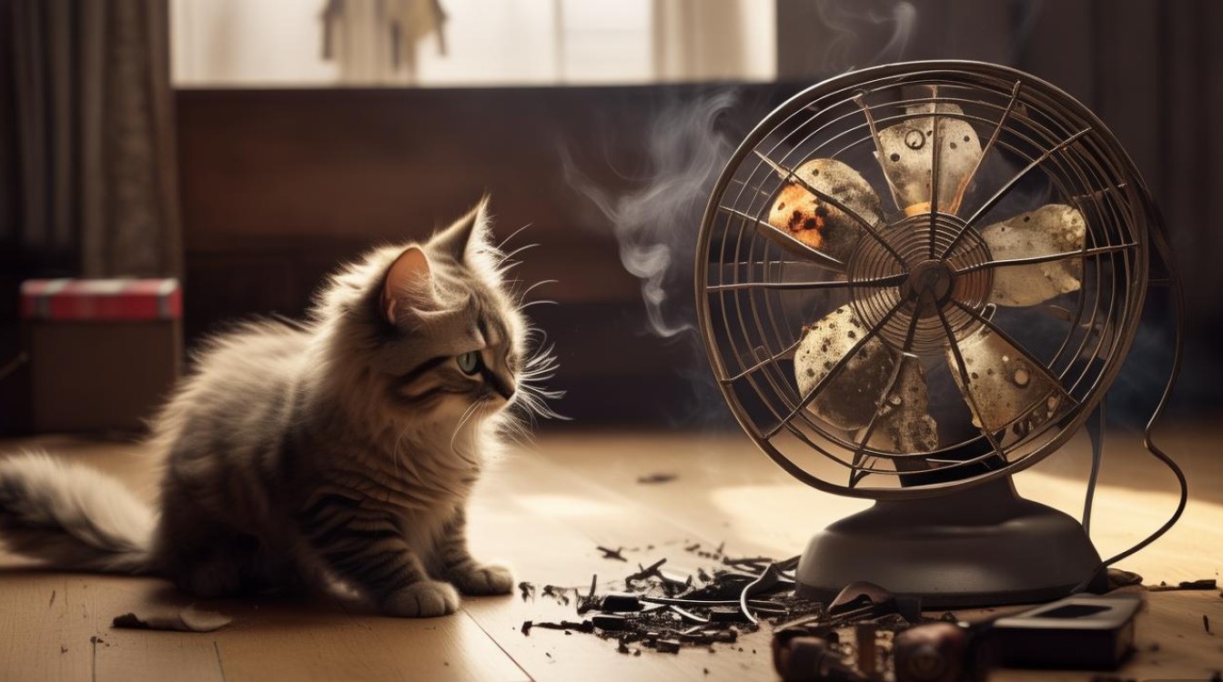 猫毛把风扇烧坏了怎么修