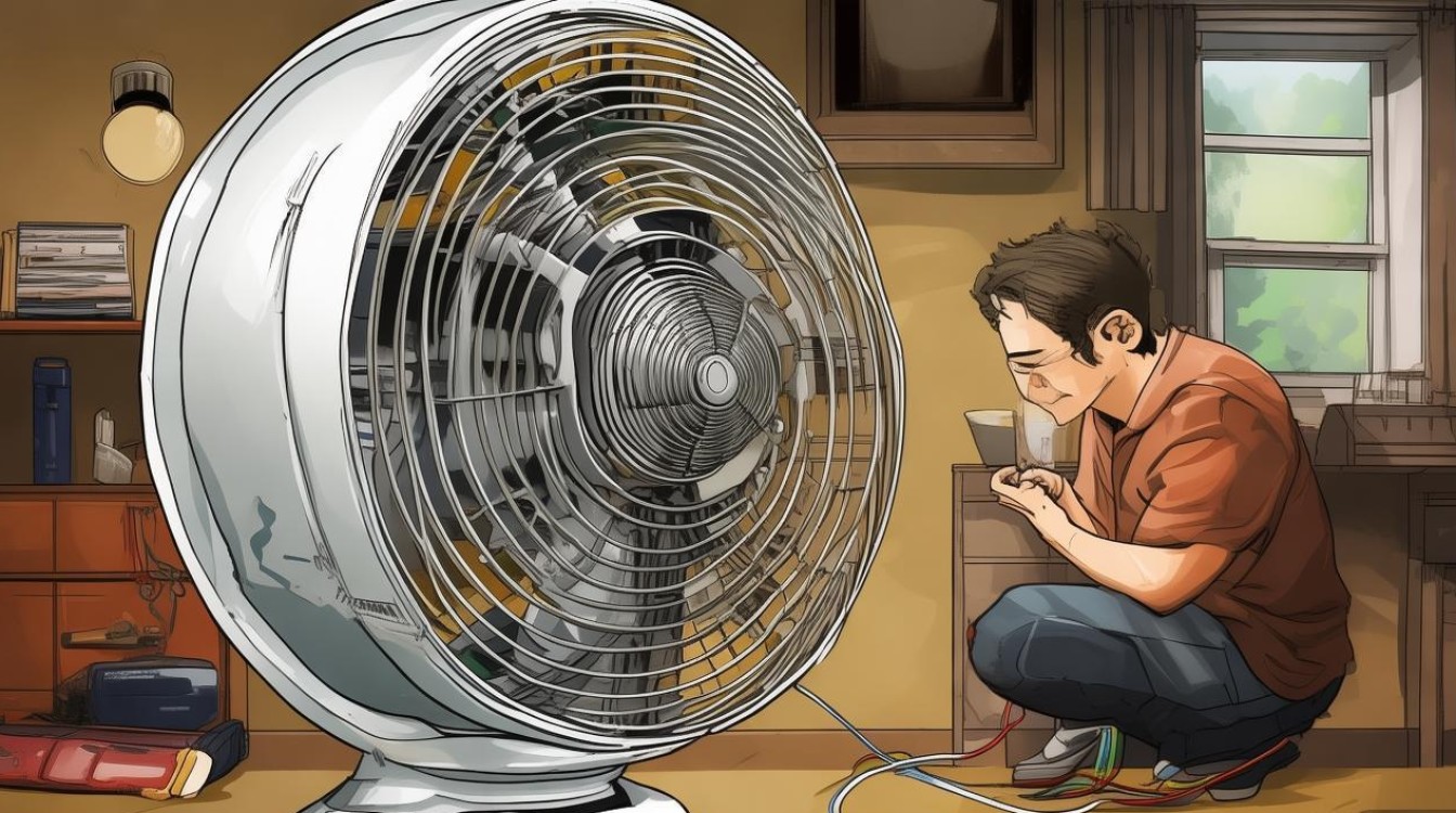电风扇只能摇头怎么修