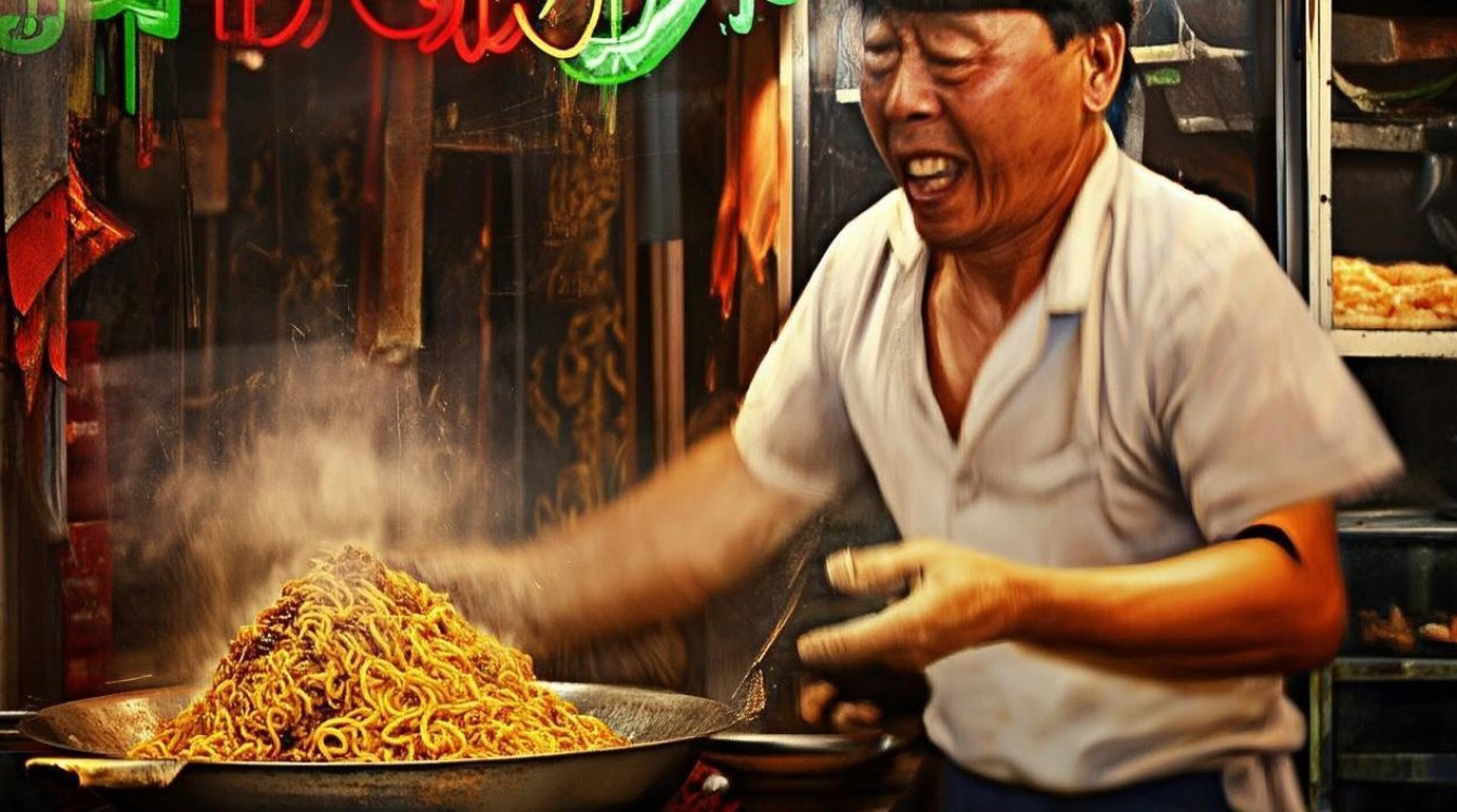 尧仔炒粉店老板抡铲4小时没停手