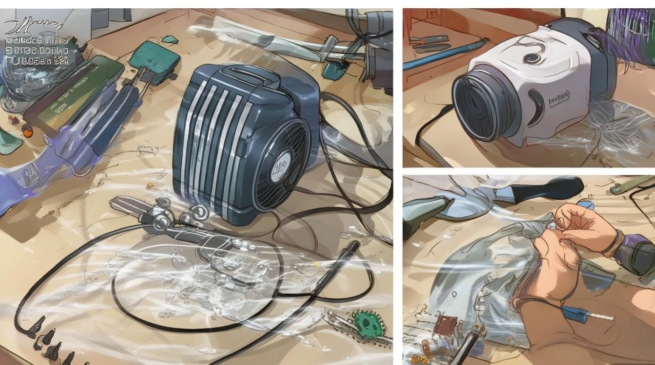 小风扇泡水了怎么修