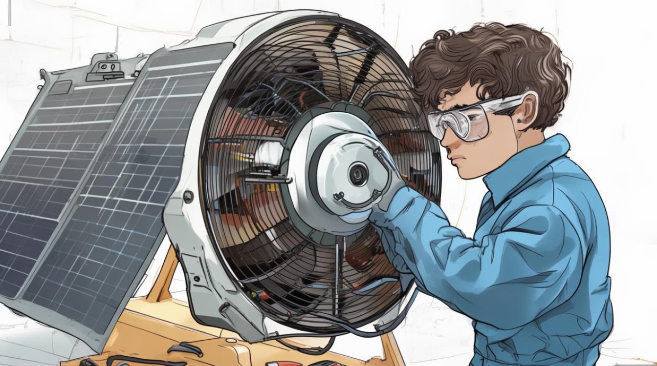 太阳能风扇风扇怎么修