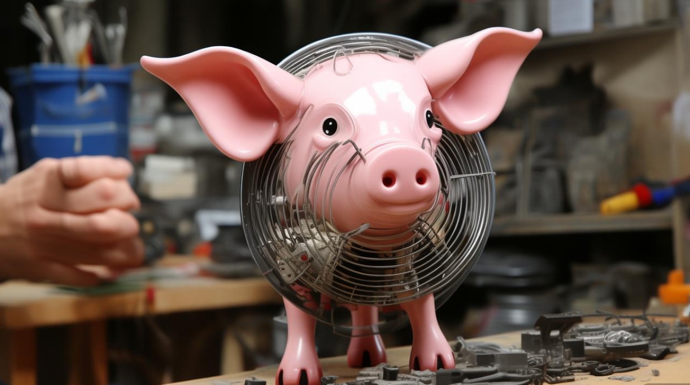 挂脖小猪电风扇怎么修