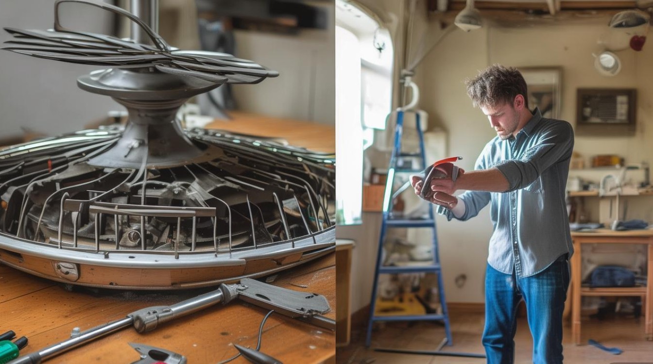 吹风扇掉下来了怎么修