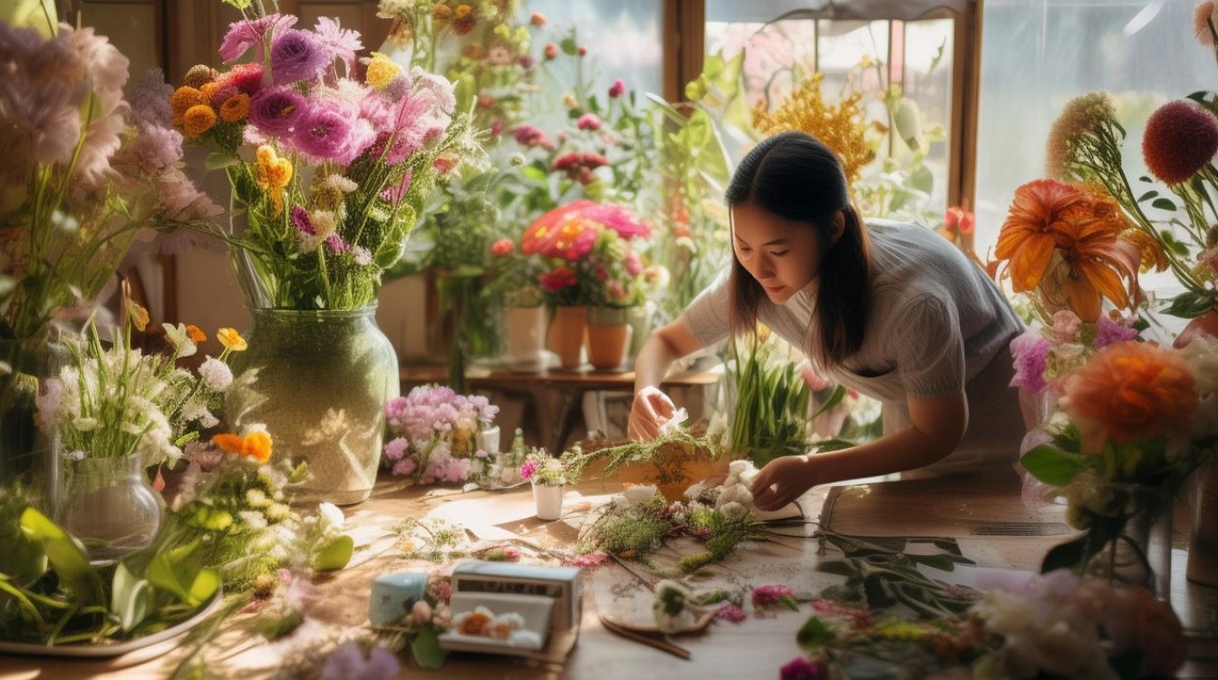 开个花店怎么学习插花