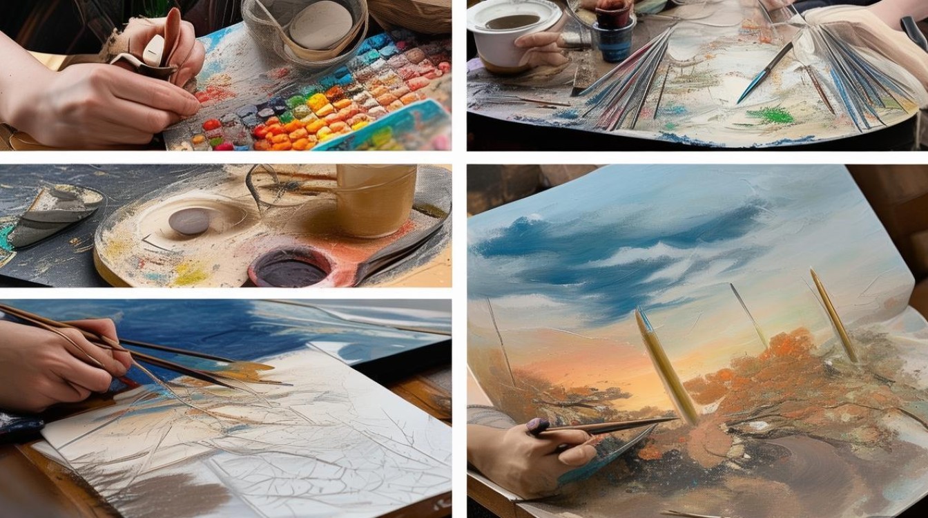 电商手绘油画制作流程揭秘，从选材到成品，究竟是怎样的技艺？