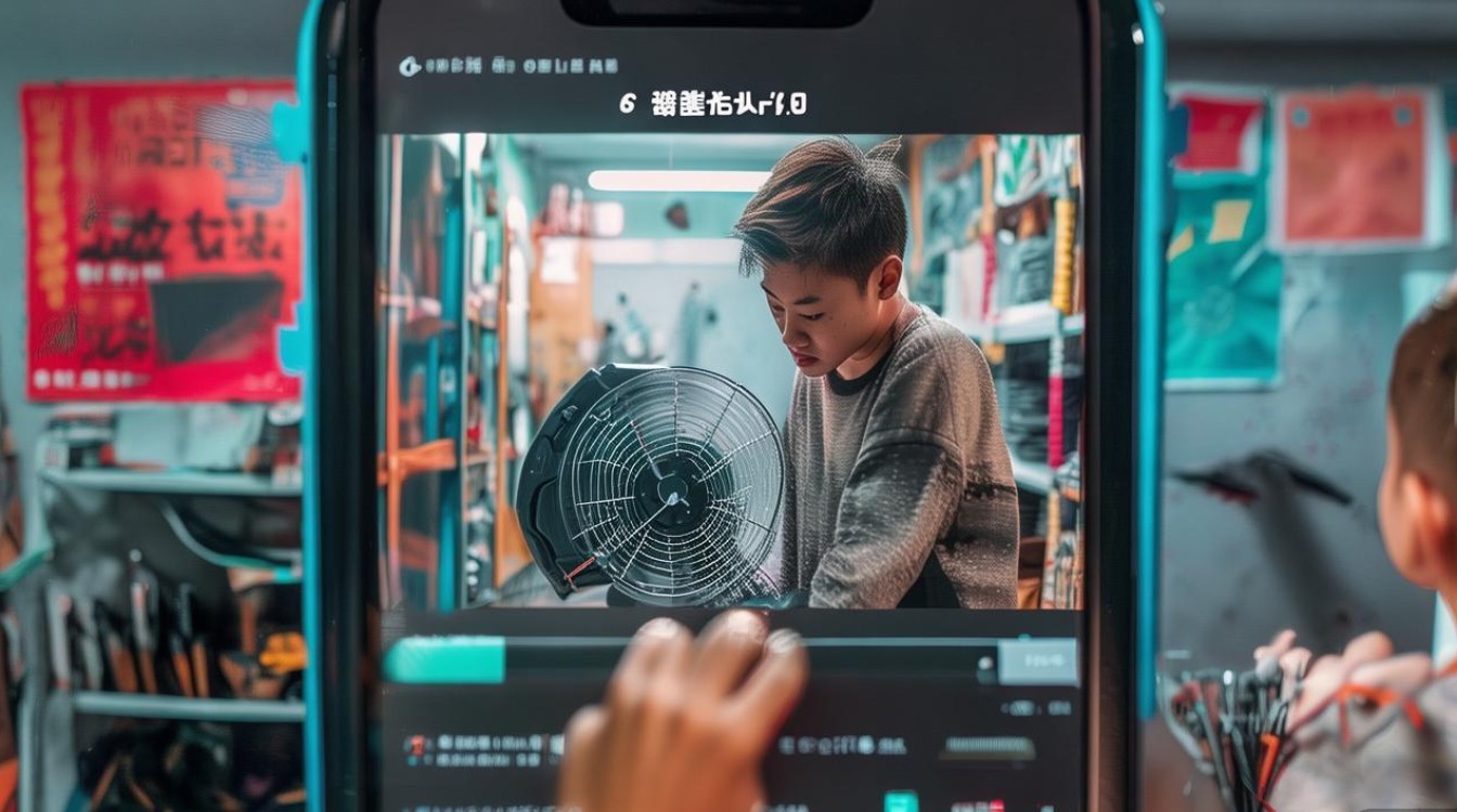 找人修风扇抖音视频怎么拍
